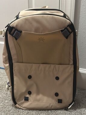 Tropicfeel Shell Travel Backpack Carry-On Expandable Beige | Backpack Only